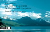Environment and the OECD Guidelines for Multinational ... and the OECD Guidelines for Multinational Enterprises 6 Environment and the OECD Guidelines for Multinational Enterprises