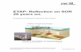 ETAP: Reflection on SOR 20 years on. - · PDF fileETAP: Reflection on SOR 20 years on Background Further to the article ‘Production Predictions Stand the Test of Time’ (01/03/2015),