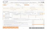 IT-140 2015 F West Virginia Personal Income Tax Returntax.wv.gov/Documents/TaxForms/2015/it140.pdf · West Virginia Personal Income Tax Return: 2015: Extended : Due Date Check box
