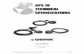 GPS 18 TECHNICAL SPECIFICATIONS - Soar · PDF fileGPS 18 Technical Specifications ... carefully review and understand all aspects of these ... allows the GPS to retain critical data