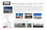 Mountain Crane Service card entries will resume later this year. Mountain Crane Service has been awarded a Platinum-level safety award from ... Manitowoc 18000 Crawler Crane. This