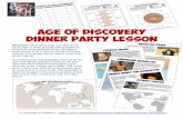 AAggee ooff DDiissccoovveerryy DDiinnnneerr PPaarrttyy ...-+Age+of+Discovery+Dinner+Lesson… · most successful explorers in the European Age of Discovery. ... American continents