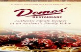 Authentic Family Recipes at an Authentic Family · PDF fileA FAMILY TRADITION FOR FOUR GENERATIONS Authentic Family Recipes at an Authentic Family Value Spagheˇi & Other Pasta All