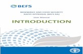 BIOENERGY AND FOOD SECURITY RAPID … AND FOOD SECURITY RAPID APPRAISAL (BEFS ... The BEFS Rapid Appraisal: Introduction to the ... assessment of the in-country bioenergy potential,