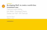 Re-shaping Shell, to create a world-class investment case · PDF fileRe-shaping Shell, to create a world-class investment case Chemicals Investor Briefing John Abbott –Downstream