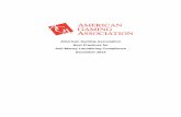 American Gaming Association Best Practices for Anti · PDF fileAmerican Gaming Association Best Practices for Anti-Money Laundering Compliance December 2014 . ... To detect and report