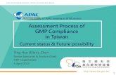 Assessment Process of GMP Compliance in Taiwan - …apac-asia.com/images/achievements/pdf/6th/02-03.pdfRegulations for Inspection §57 ... (GMP/GTP/GDP/GLP) Div. of Drugs ... Checklist