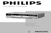 CDR 560/538 CD recorder - Philips · PDF fileInstructions for use Mode d’emploi Instrucciones de manejo CDR 560/538 CD recorder CDR RECORDER OPEN/CLOSE RECORD LEVEL