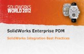 SolidWorks Enterprise PDM - Computer Aided Technology · PDF fileSolidWorks Enterprise PDM SolidWorks Integration Best Practices. Agenda ... Data Card –information card that shows