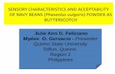 SENSORY CHARACTERISTICS AND …icfec.weebly.com/uploads/9/4/4/2/94425229/navy_beans_as...found in all seasons and it is cost efficient. Moreover, this is to enrich the nutritional