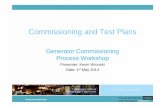 Commissioning and Test Plans - Transpower · PDF fileCommissioning and Test Plans Generator Commissioning Process Workshop Presenter: Kevin Wronski Date: 1st May 2014