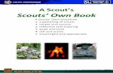 A Scout’s Scouts’ Own · PDF fileA Scout’s Scouts’ Own Book ... A Scouts’ Own can Possible format of a Scouts’ Own: Opening ... and help us to thank you every day for all