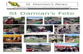 THE FORTNIGHTLY NEWSLETTER OF ST. … 13 .pdfTHE FORTNIGHTLY NEWSLETTER OF ST. DAMIAN’S PRIMARY SCHOOL, BUNDOORA. ... Prayer Helen Hannay FROM THE ... St. Francis of Asissi and St…