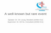 A well-known but rare event - HKSCCMhksccm.org/files/Presentations/CCM_presentation_22-3-2016.pdf• Mixed metabolic and respiratory acidosis –pH 7.11 –pCO2 7.6 –HCO3 17.6/BE