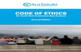 Code of Ethics for Youth Work in Aotearoa NZ - Ara · PDF fileEthical Practice in Traditions of Youth ... intended to represent the diversity of youth work in Aotearoa New Zealand.