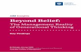 The Management Reality of Generational Thinking - IML · PDF fileThe Management Reality of Generational Thinking ... The Management Reality of Generational Thinking: ... experiences,