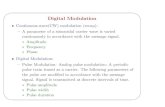 Digital Modulation - NPTELnptel.ac.in/.../pdf/Lecture27-29_DigitalModulation.pdf · Pulse Digital Modulation Pulse Code Modulation Discretisation of both time and amplitude. Discretisation
