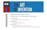 N Metadata Advisory Group: Setting Sail in a Changing · PDF fileMetadata Advisory Group: Setting Sail in a Changing Landscape Dr. Axel Kaschte Product Strategy Director, OCLC EMEA