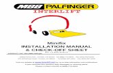 INTERLIFT - Palfinger · PDF fileINTERLIFT Minifix INSTALLATION MANUAL ... Hydraulic Diagram ... Bring the mount frame into position underneath the vehicle using a floor jack and bolt