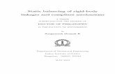 Static balancing of rigid-body linkages and compliant ...suresh/Theses/SangameshPhDThesis.pdf · Static balancing of rigid-body linkages and compliant mechanisms ... I would like