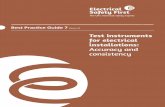 Test instruments for electrical installations: Accuracy ... · PDF file©The Electrical Safety Council page 1 Test instruments for electrical installations: Accuracy and consistency