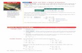 Write and Solve a System of 6quations - Yorktown …yorktownmath.com/smeltz/integrated.algebra/algebra...4x + 7y = 6 7. 4x + 2y = 10.5 6x + 5y = 20 2x + 3y = 10.75 Determine the best