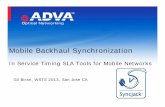 Mobile Backhaul Synchronization - tf.nist.gov · PDF fileGil Biran, WSTS 2013, San Jose CA Mobile Backhaul Synchronization In Service Timing SLA Tools for Mobile Networks