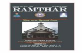 rg s r Ramthar Chanchinbu Special Issue 2017 Ramthar 4 ww Ramthar Chanchinbu Special Issue w. m i z o r am s ynod. o rg PRESBYTERIAN CHURCH OF INDIA MIZORAM SYNOD THUCHAH Ramthar Chanchinbu-in