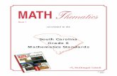 South Carolina Grade 6 Mathematics · PDF file• Each section uses Explorations that actively involve students in investigating math concepts, learning ... Math PE, Grade 6 ... Grade