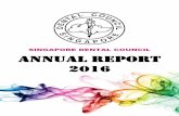 SINGAPORE DENTAL COUNCIL Annual Report · PDF filehe Singapore Dental Council is the self-regulatory body for the dental ... Dr Teoh Khim Hean ... Dr Ang Ee Peng Raymond Members Dr