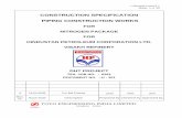CONSTRUCTION SPECIFICATION PIPING CONSTRUCTION WORKS …tenders.hpcl.co.in/tenders/tender_prog/TenderFiles/1896/Tender... · < security level 2 > sheet 1 of 39 construction