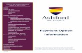 Payment Option Information - Ashford University Forms/Payment...Military TA (Tuition Assistance) Direct ill (Voc Rehab) Information. Secondary Payment Option(s) Pell ... Verification/Award