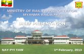 MINISTRY OF RAIL TRANSPORTATION - Advantage · PDF fileMinistry of Rail Transportation ... MANAGING DIRECTOR GENERAL MANAGER ... GENERAL MANAGER ( PLANNING & ADMINISTRATION) GENERAL