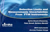 Detection Limits and Measurements Uncertainties From · PDF fileDetection Limits and Measurements Uncertainties From FTIR Instruments Sylvie Bosch-Charpenay, ... fractional uncertainty