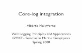 Alberto Malinverno Well Logging Principles and ... · PDF fileCore-log integration Alberto Malinverno Well Logging Principles and Applications G9947 - Seminar in Marine Geophysics