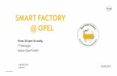 Smart Factory @ Opel - aiim.esaiim.es/wp-content/uploads/2017/06/Hans-Jüergen-Grundig_GM.pdf · Powertrain Stamping Body Paint Assembly Connected Data Business ... Worker Assistance