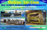 ALL-STATE DIVERSIFIED PRODUCTS - Asset Sales Final.pdf · ALL-STATE DIVERSIFIED PRODUCTS ... Windows XP Operating System, Operators Remote ... Area 30” x 50”, Inclining Mechanism