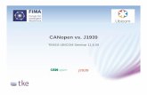 CANopen vs. J1939 - Hermia GroupBin/865971/CANopenVSJ1939.pdf12.6.2009 CANopen vs. J1939 2 Governing body - CANopen CAN in Automation (CiA) – Users and manufacturers group – Non-profit