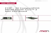 3U CompactPCI® PlusIO Intel® Core™ 2 Duo ... - dpie. · PDF fileTechnical Data MEN Mikro Elektronik GmbH 6 20F019P00 E6 – 2015-01-13 CompactPCI® Bus • Compliance with CompactPCI®