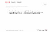 RSS-102, Issue 5 - Industry Canada · PDF fileRadio Standards Specification 102, Radio Frequency (RF) Exposure Compliance of Radiocommunication Apparatus (All Frequency Bands), sets