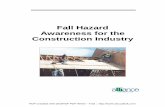 Fall Hazard Awareness for the Construction Industry Protection Awareness Course... · Fall Hazard Awareness for the Construction Industry ... you can visit OSHA’s website at . ...
