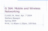 G 364: Mobile and Wireless Networking 2 GSM Short Message Service, 1 GSM SMS provides connectionless transfer of small messages Low capacity, low time performance First trial in December