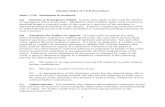 Florida Rules of Civil Procedure Rule 1.720. Mediation ... · PDF fileor emergency relief at any time. Mediation shall continue while such a motion is pending absent a contrary order