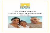 Oral Health Status of Florida s Third Grade Children 2013-2014 … ·  · 2016-09-01Status of Florida’s Third Grade Children 2013-2014. ... Oral Health Status of Florida’s Third