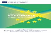 major EU report on sustainable finance - ec. · PDF file- 1 - SSTAINABLE FINAC A EROPEA ECOOY Final Report 2018 by the High-Level Expert Group on Sustainable Finance Secretariat provided