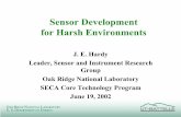 Sensor Development for Harsh Environments - National … Library/Research/Coal... · Sensor Development for Harsh Environments J. E. Hardy ... ammonia, H2S, and SOX to ... • Enhance