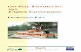 N-SITE SAWMILLING - The Chilterns · PDF fileOn-Site Sawmilling and Timber Conversion Contents: 1. Introduction: i The aim of this sawmilling pack ii What is On-Site Conversion? iii
