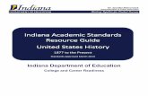 Resource Guide United States History - Indiana A – TEACHER RESOURCE GUIDE UNITED STATES HISTORY (1877 to Present) Date of last update: September 2017 ... Benjamin Harrison Presidential