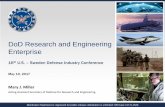 DoD Research and Engineering Enterprise · PDF fileDoD Research and Engineering Enterprise ... Understanding Human and Social Behavior ... • Experimentation