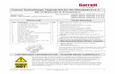 Garrett Turbocharger Upgrade Kit for the Mitsubishi Evo X · PDF fileand the engine is cool. ... Garrett Turbocharger Upgrade Kit for the Mitsubishi Evo X ... modification of any part